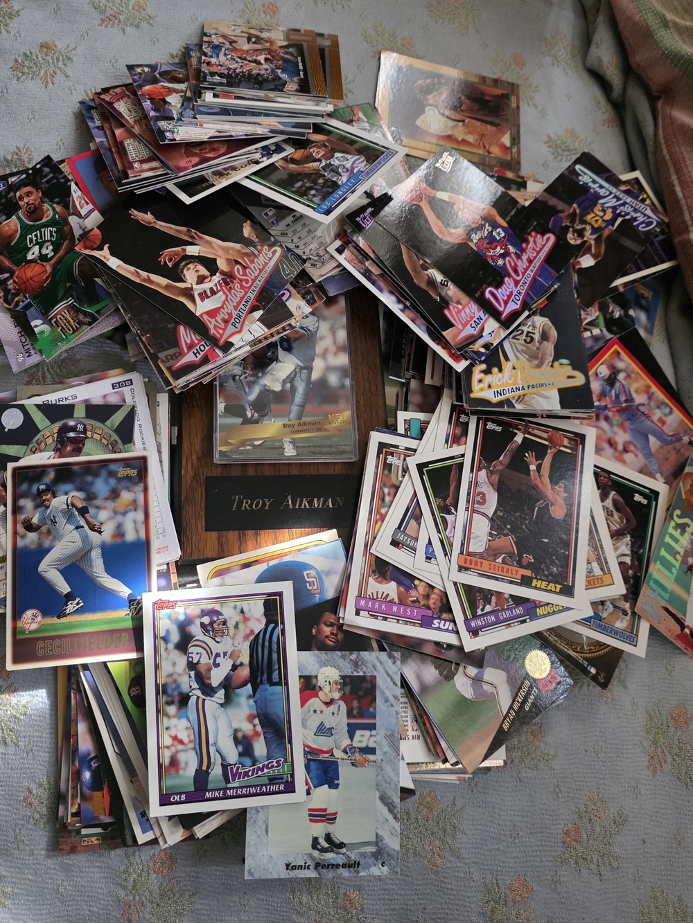 Assorted Vintage Sports Trading Cards - Mixed Players